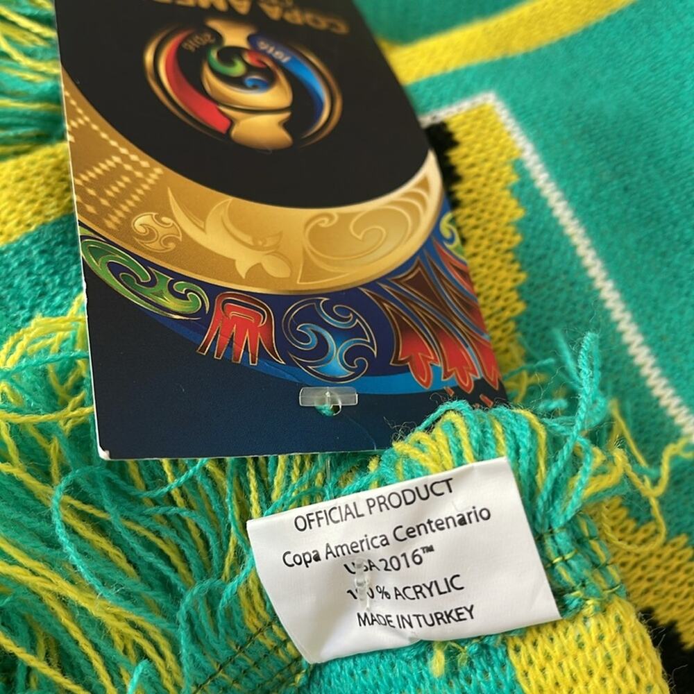 Jamaica Copa America Centenario Scarf USA 2016 Soccer Collectibles Green Yellow - Picture 11 of 11